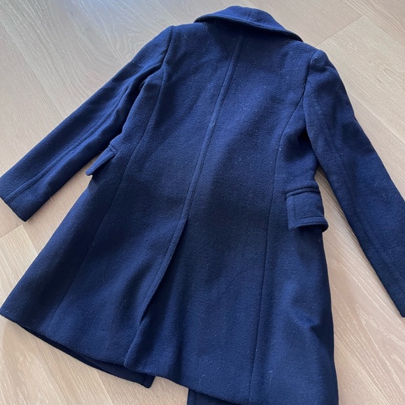 Club Monaco Navy Wool Coat - Picture 6 of 7